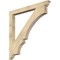 Ekena Millwork Balboa Traditional Rough Sawn Bracket, Douglas Fir, 4"W x 46"D x 46"H BKT04X46X46BOA01RDF - alternate 1